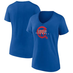 Chicago Cubs Women's Stellar V-Neck T-Shirt | MLB Discount