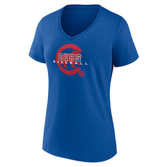 Chicago Cubs Women's Stellar V-Neck T-Shirt | MLB Discount