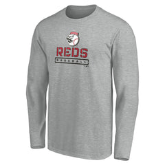 Cincinnati Reds Evanston Stencil Long Sleeve T-Shirt | MLB US
