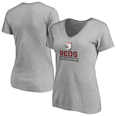 Cincinnati Reds Women's Evanston Stencil V-Neck T-Shirt | MLB Online