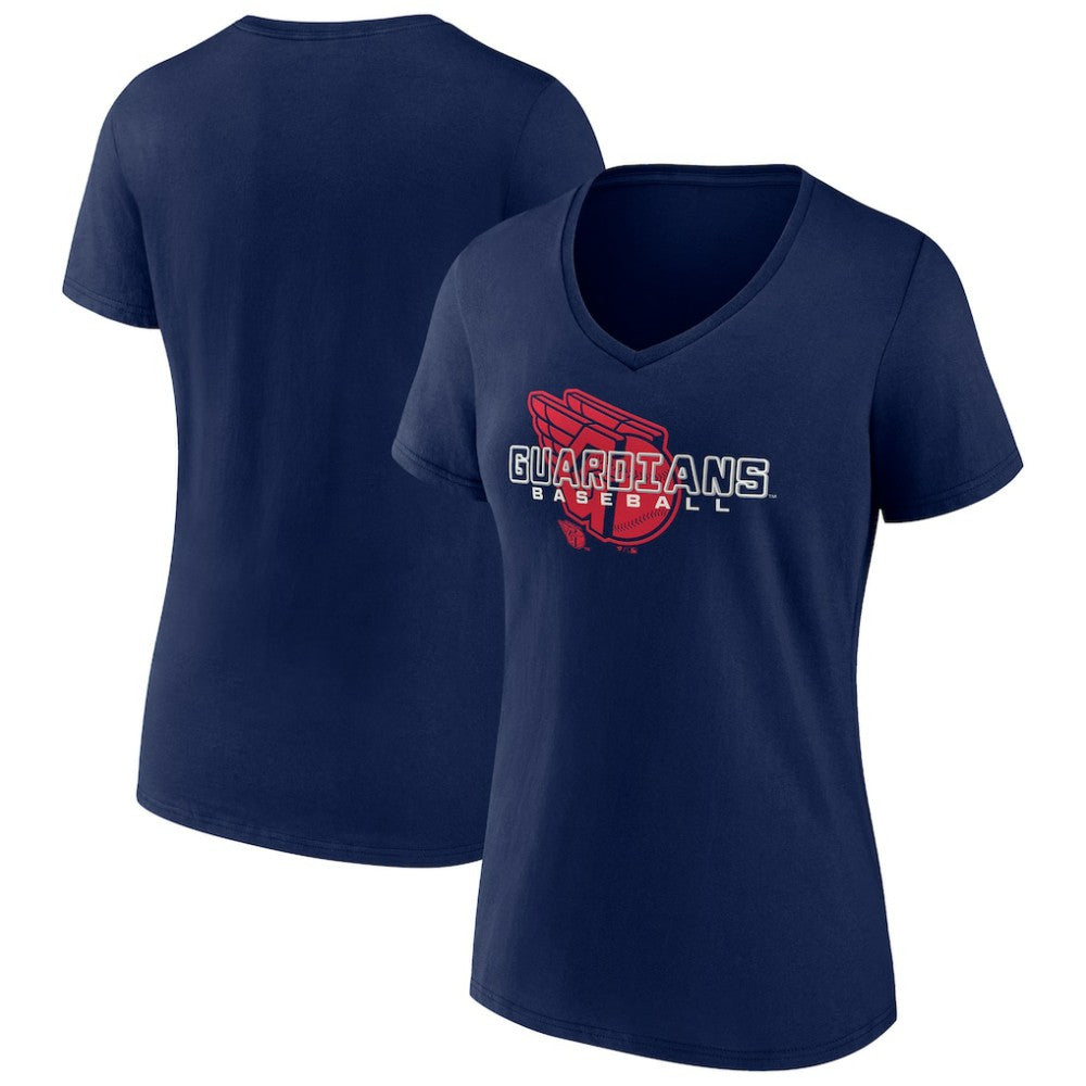 Cleveland Guardians Women's Stellar V-Neck T-Shirt | MLB Discount