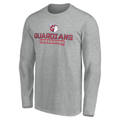 Cleveland Guardians Evanston Stencil Long Sleeve T-Shirt | MLB On Sale