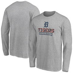 Detroit Tigers Evanston Stencil Long Sleeve T-Shirt | MLB US