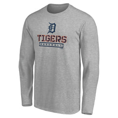 Detroit Tigers Evanston Stencil Long Sleeve T-Shirt | MLB US