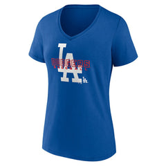 Los Angeles Dodgers Women's Stellar V-Neck T-Shirt | MLB Sale
