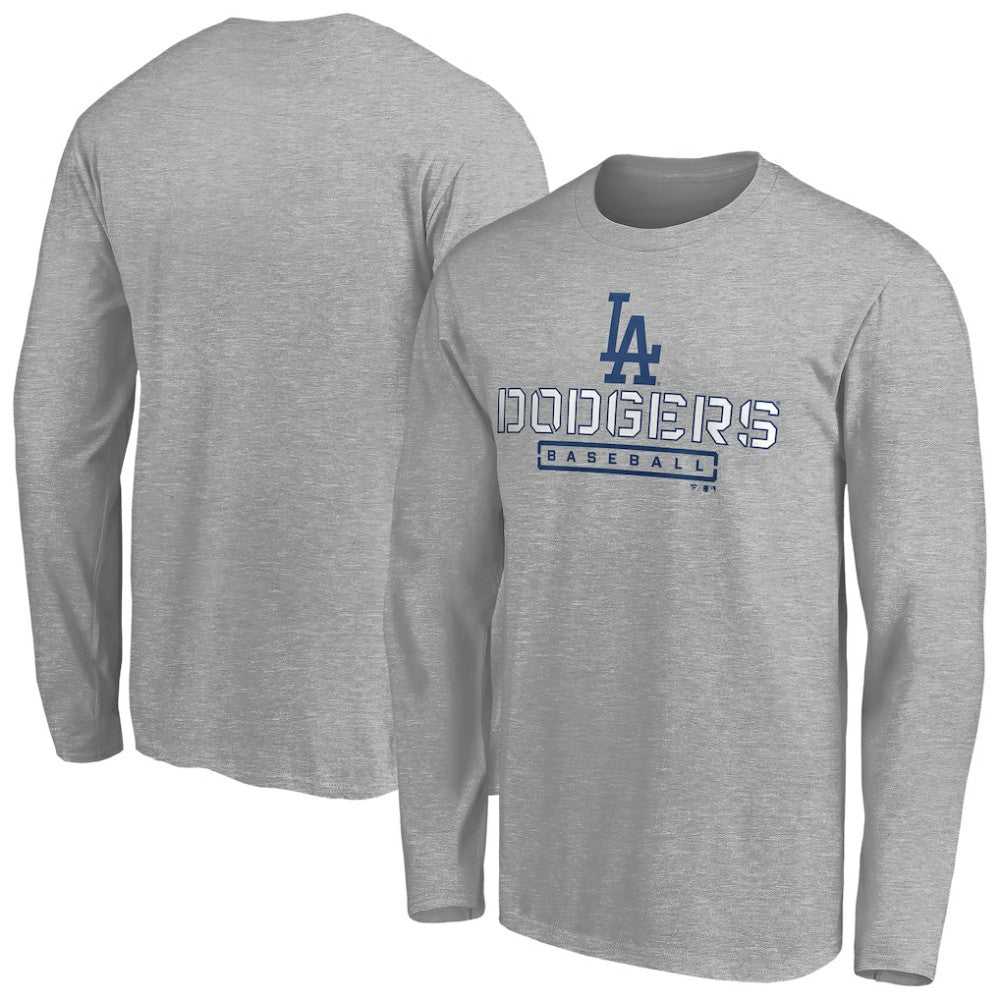 Los Angeles Dodgers Evanston Stencil Long Sleeve T-Shirt | MLB For sale