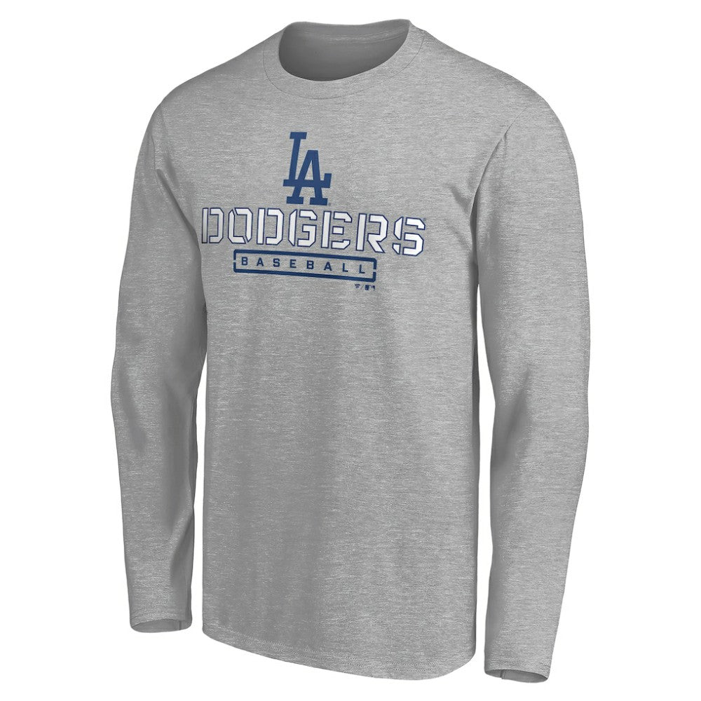 Los Angeles Dodgers Evanston Stencil Long Sleeve T-Shirt | MLB For sale