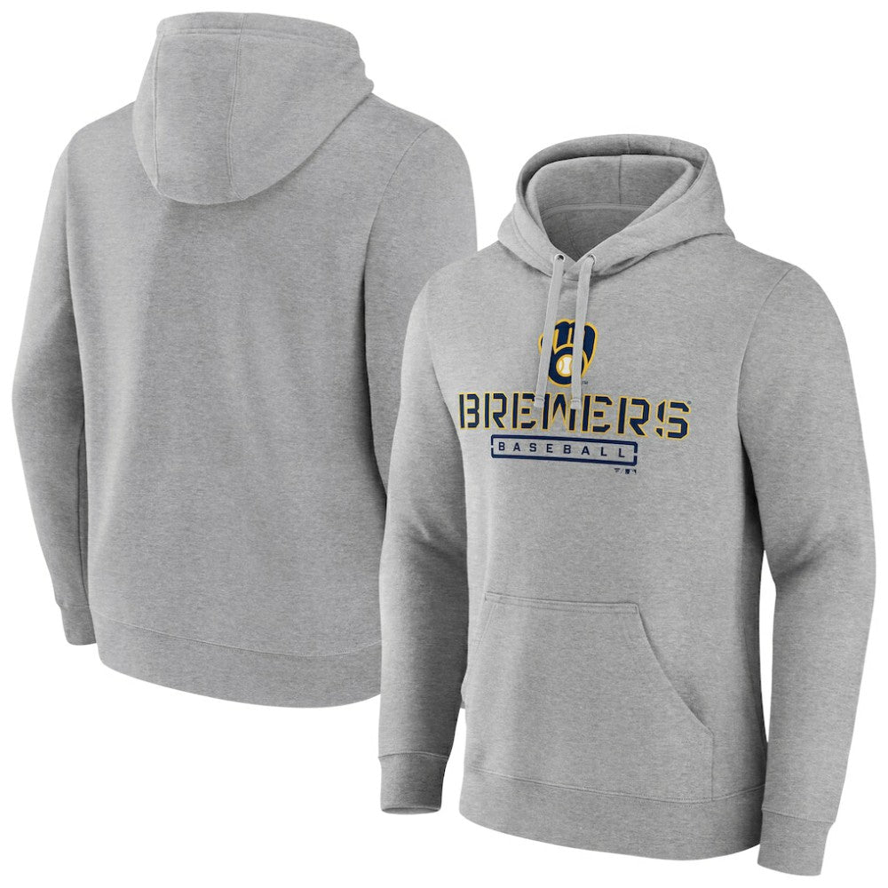 Milwaukee Brewers Evanston Stencil Pullover Hoodie | MLB Outlet
