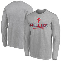 Philadelphia Phillies Evanston Stencil Long Sleeve T-Shirt | MLB Near me