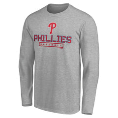 Philadelphia Phillies Evanston Stencil Long Sleeve T-Shirt | MLB Near me