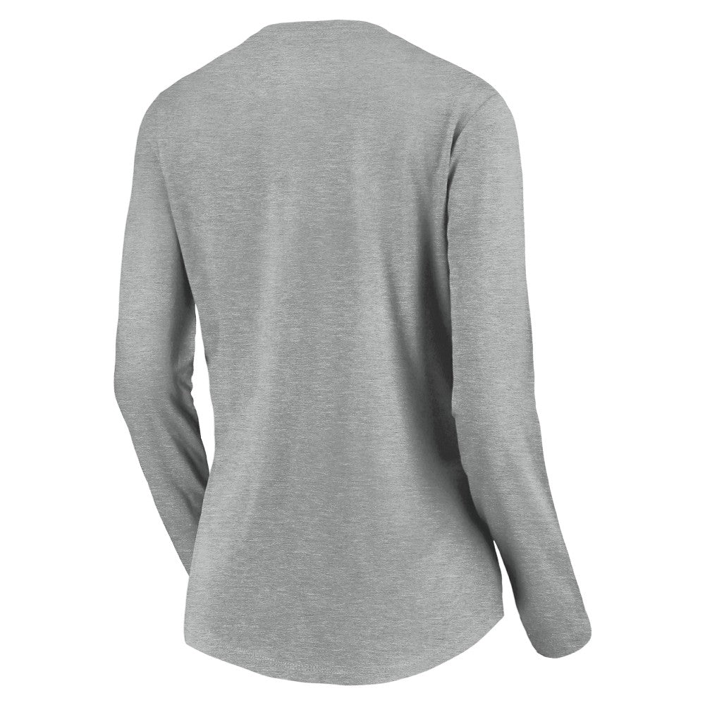St. Louis Cardinals Women's Evanston Stencil Long Sleeve V-Neck T-Shirt | MLB Outlet