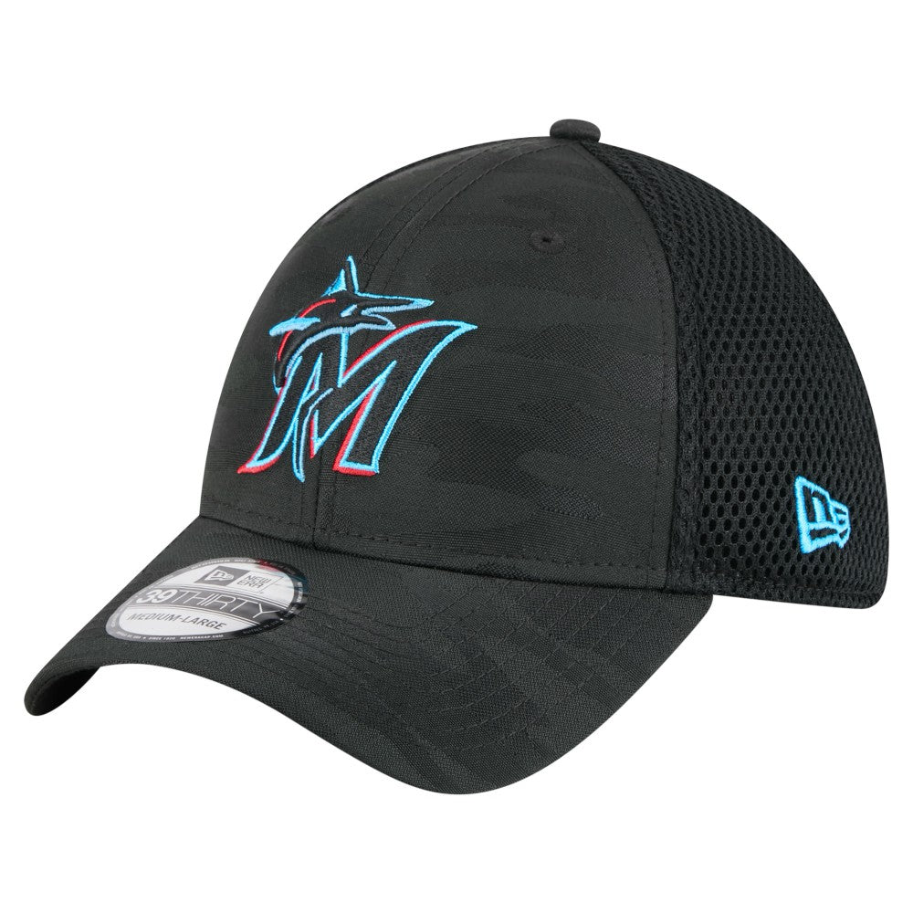 Miami Marlins New Era Subtle Camo 39THIRTY Flex Hat | MLB Outlet