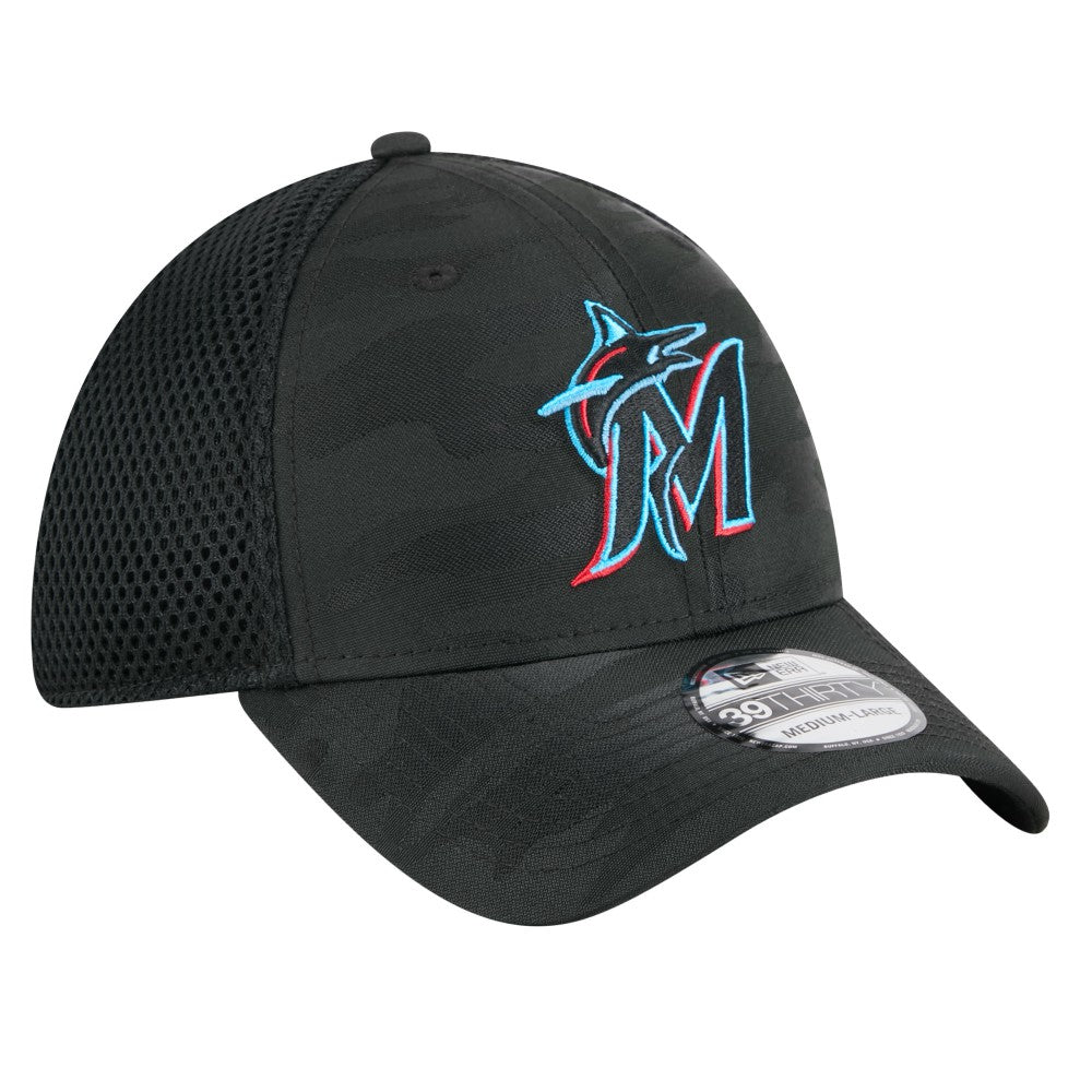 Miami Marlins New Era Subtle Camo 39THIRTY Flex Hat | MLB Outlet