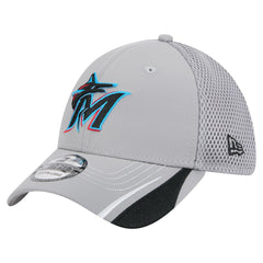 Miami Marlins New Era Linear 39THIRTY Flex Hat | MLB On Sale
