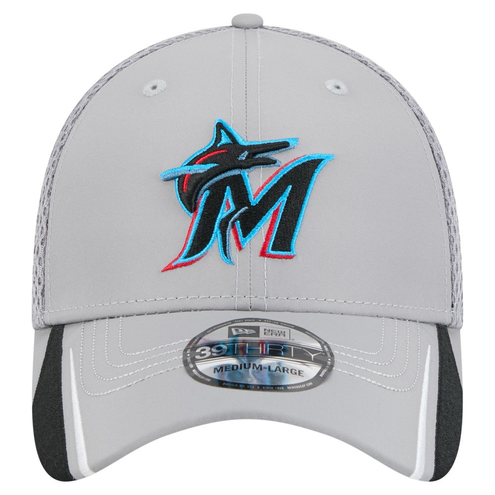 Miami Marlins New Era Linear 39THIRTY Flex Hat | MLB On Sale