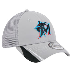 Miami Marlins New Era Linear 39THIRTY Flex Hat | MLB On Sale