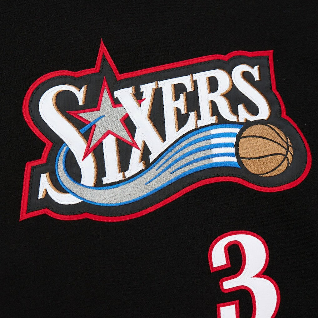 Allen Iverson Philadelphia 76ers Name & Number Pullover Hoodie New
