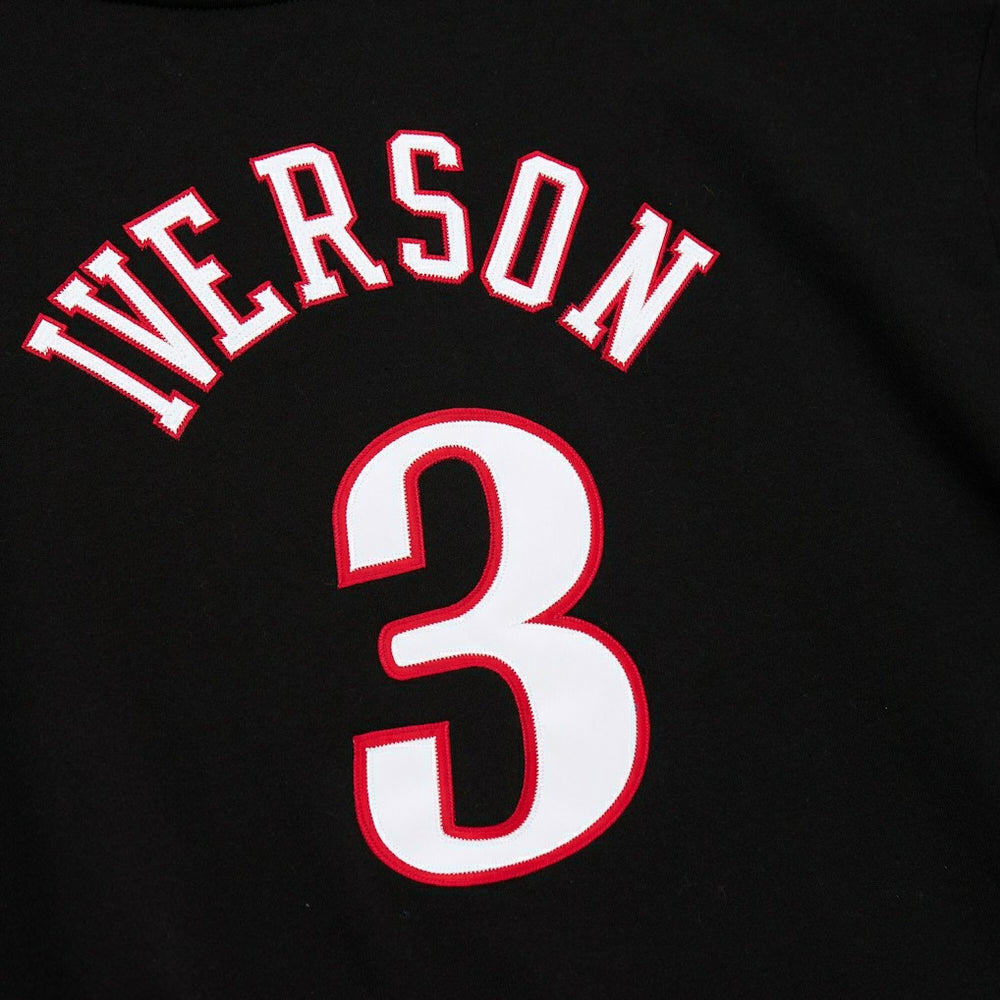 Allen Iverson Philadelphia 76ers Name & Number Pullover Hoodie New