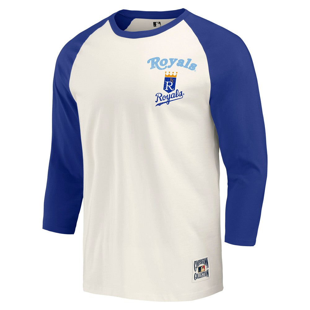 Kansas City Royals Darius Rucker Collection by Fanatics Cooperstown Collection Raglan 3/4-Sleeve T-Shirt | MLB Online