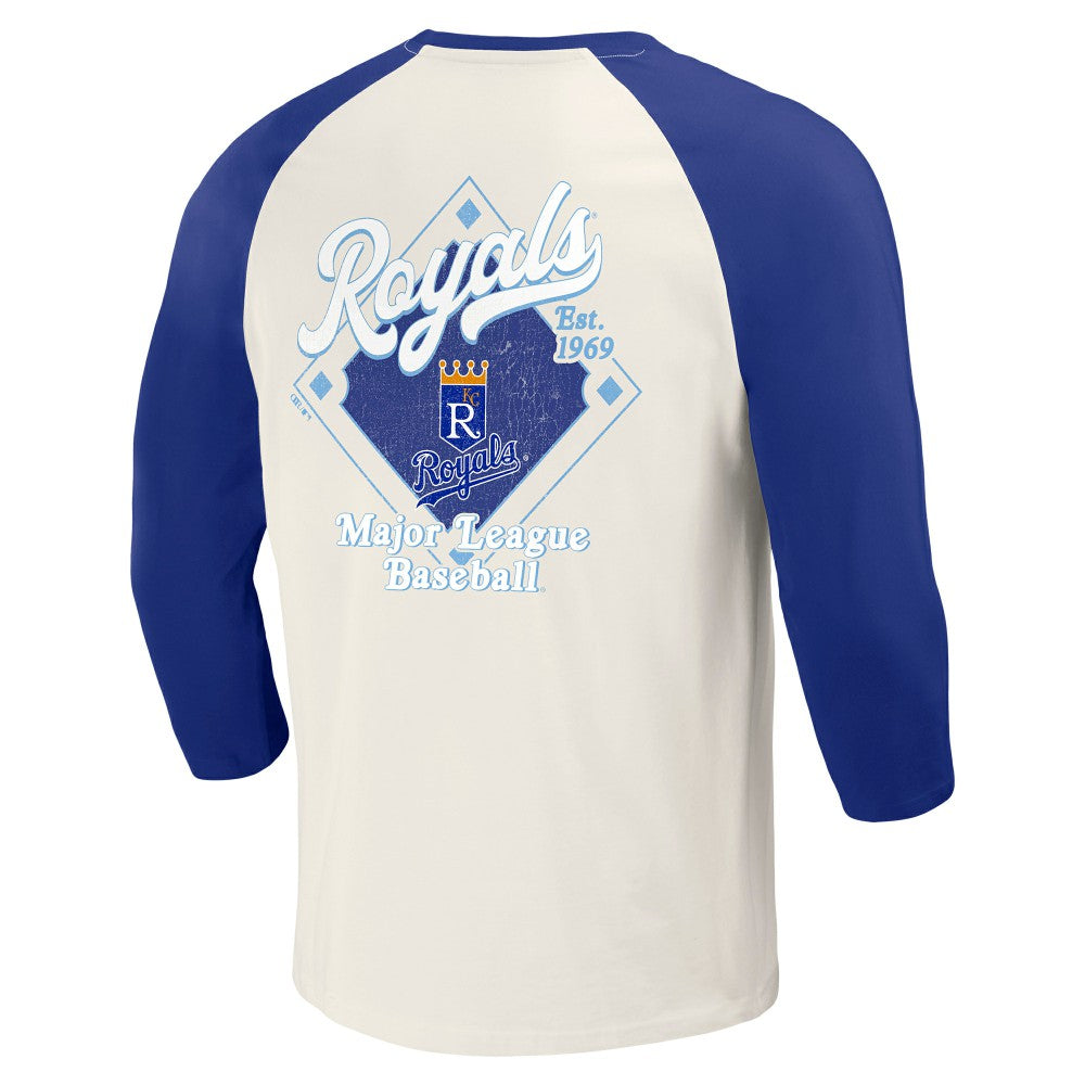 Kansas City Royals Darius Rucker Collection by Fanatics Cooperstown Collection Raglan 3/4-Sleeve T-Shirt | MLB Online