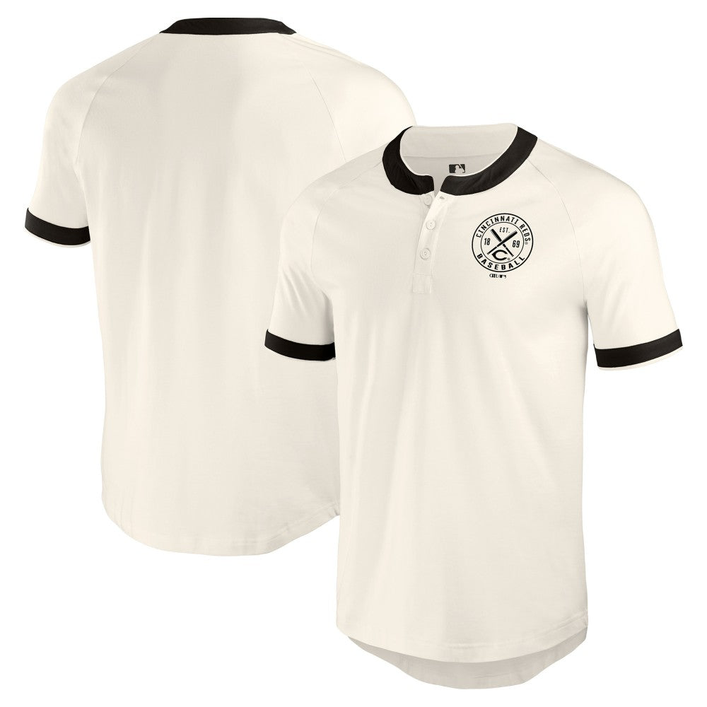 Cincinnati Reds Darius Rucker Collection by Fanatics Henley Raglan T-Shirt | MLB For sale