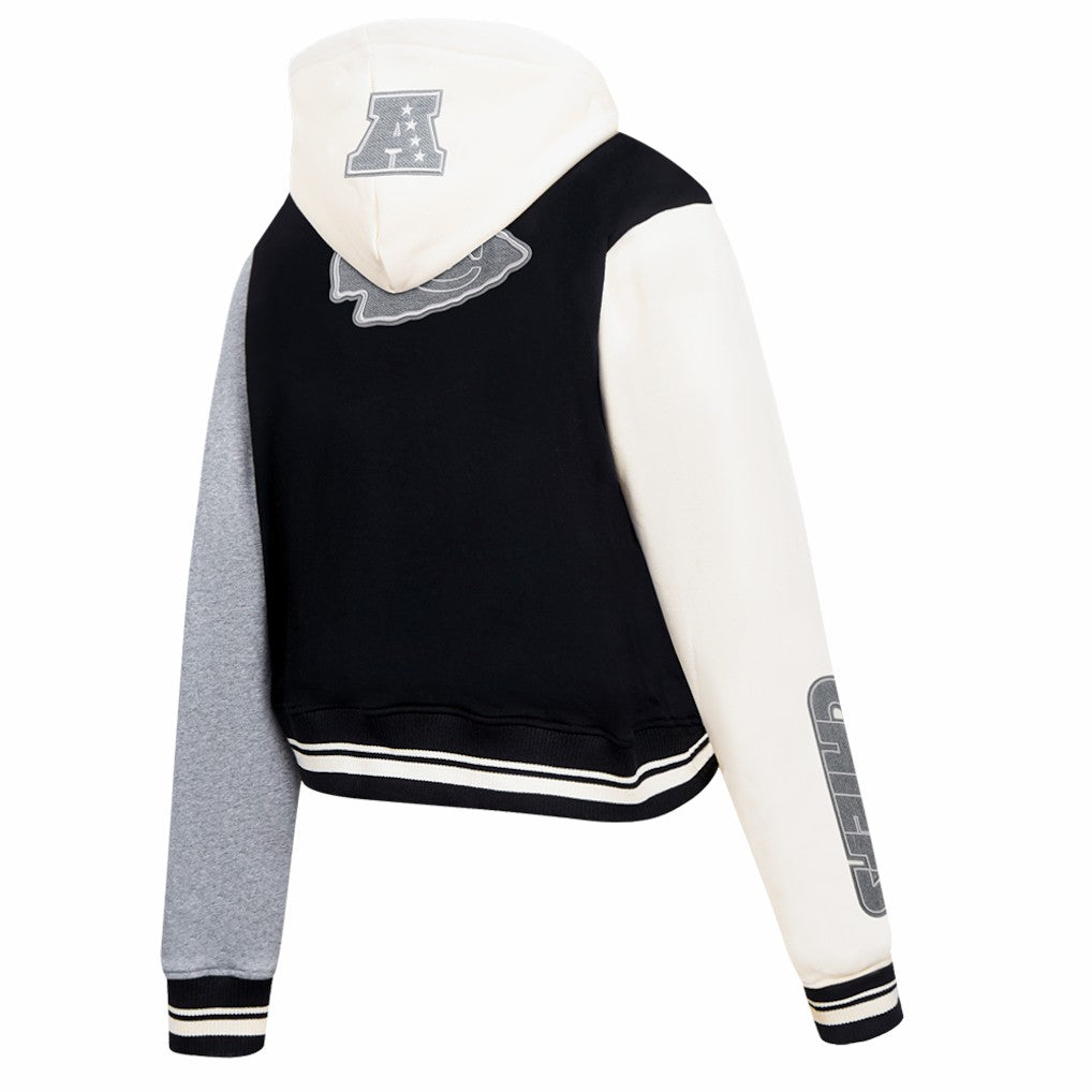 Kansas City Chiefs  Pro Standard Women's Reverse French Terry Colorblock Full-Zip Hoodie