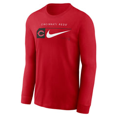Cincinnati Reds Nike Local Logo Swoosh Lockup Long Sleeve T-Shirt | MLB Near me