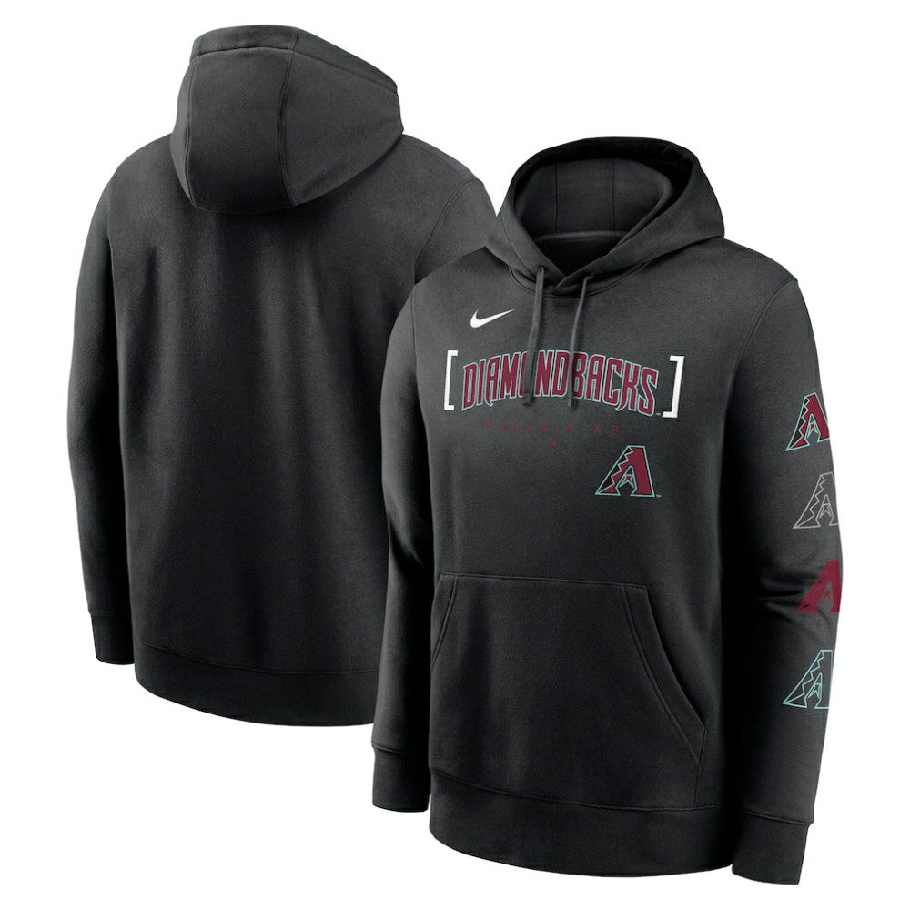 Arizona Diamondbacks Nike Club Stack Pullover Hoodie | MLB On Sale