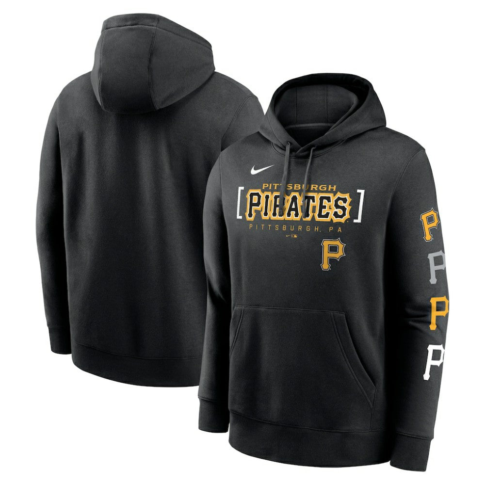 Pittsburgh Pirates Nike Club Stack Pullover Hoodie | MLB Near me