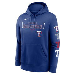 Texas Rangers Nike Club Stack Pullover Hoodie | MLB On Sale