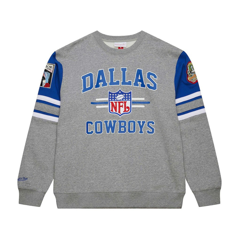Dallas Cowboys Mitchell & Ness Vintage Logo Pullover Sweatshirt
