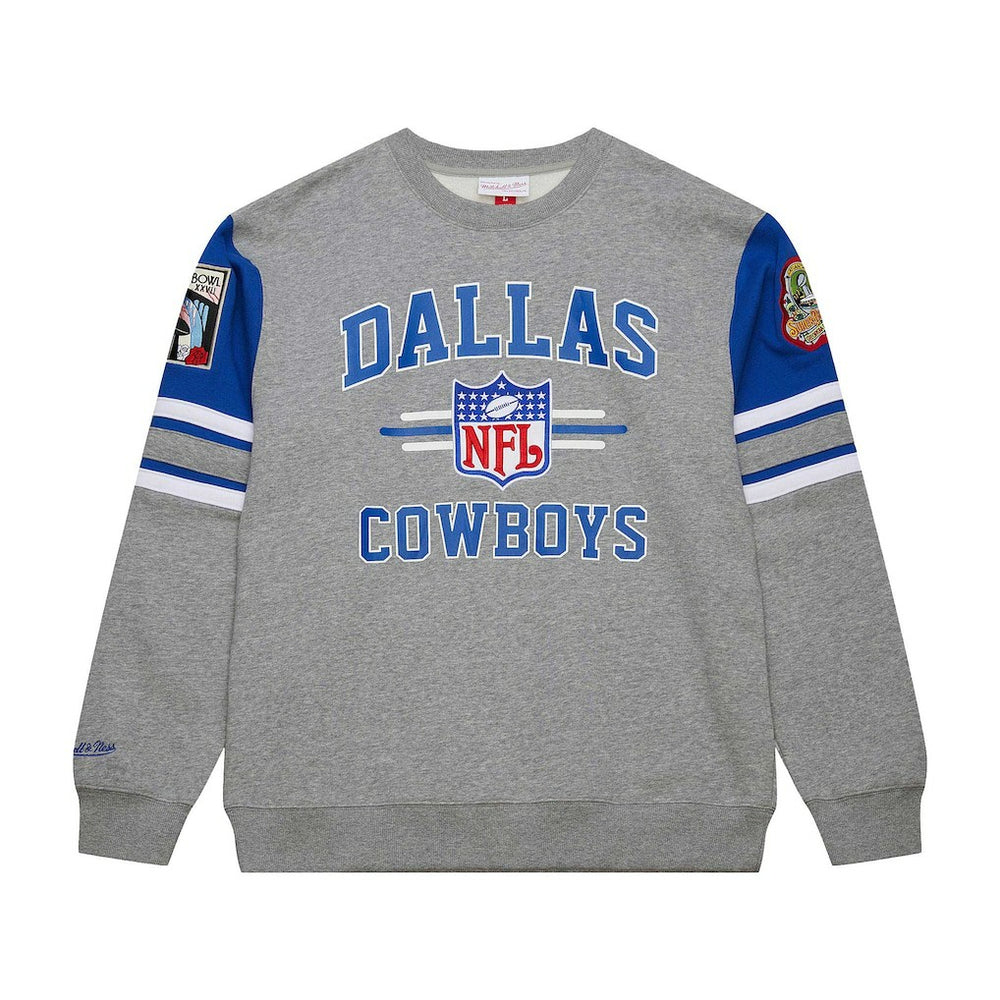 Dallas Cowboys Mitchell & Ness Vintage Logo Pullover Sweatshirt