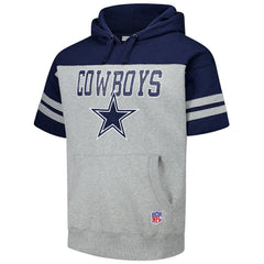 Dallas Cowboys Mitchell & Ness Off Field Vintage Logo Short Sleeve Pullover Hoodie