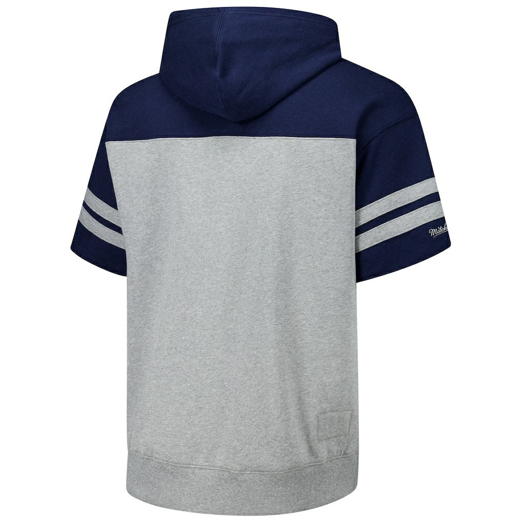 Dallas Cowboys Mitchell & Ness Off Field Vintage Logo Short Sleeve Pullover Hoodie