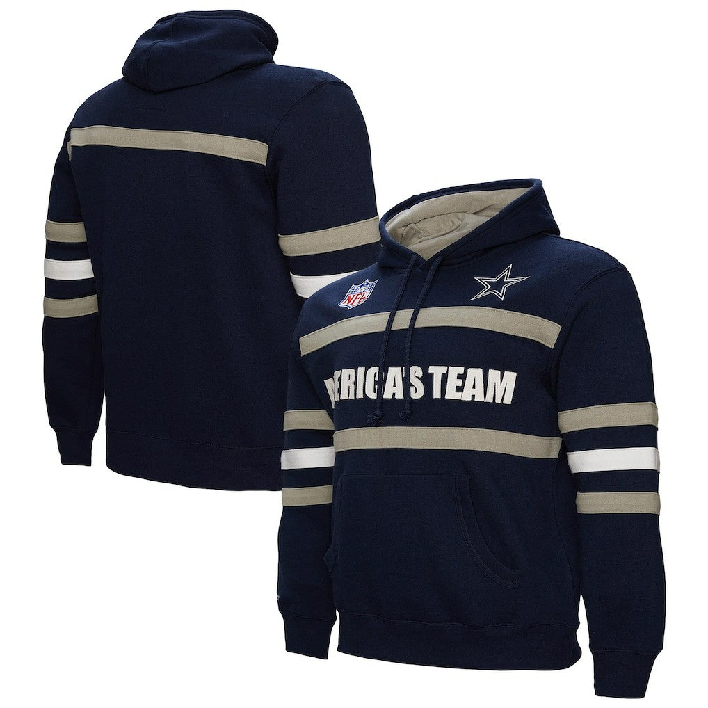 Dallas Cowboys Mitchell & Ness America's Team Head Coach Pullover Hoodie