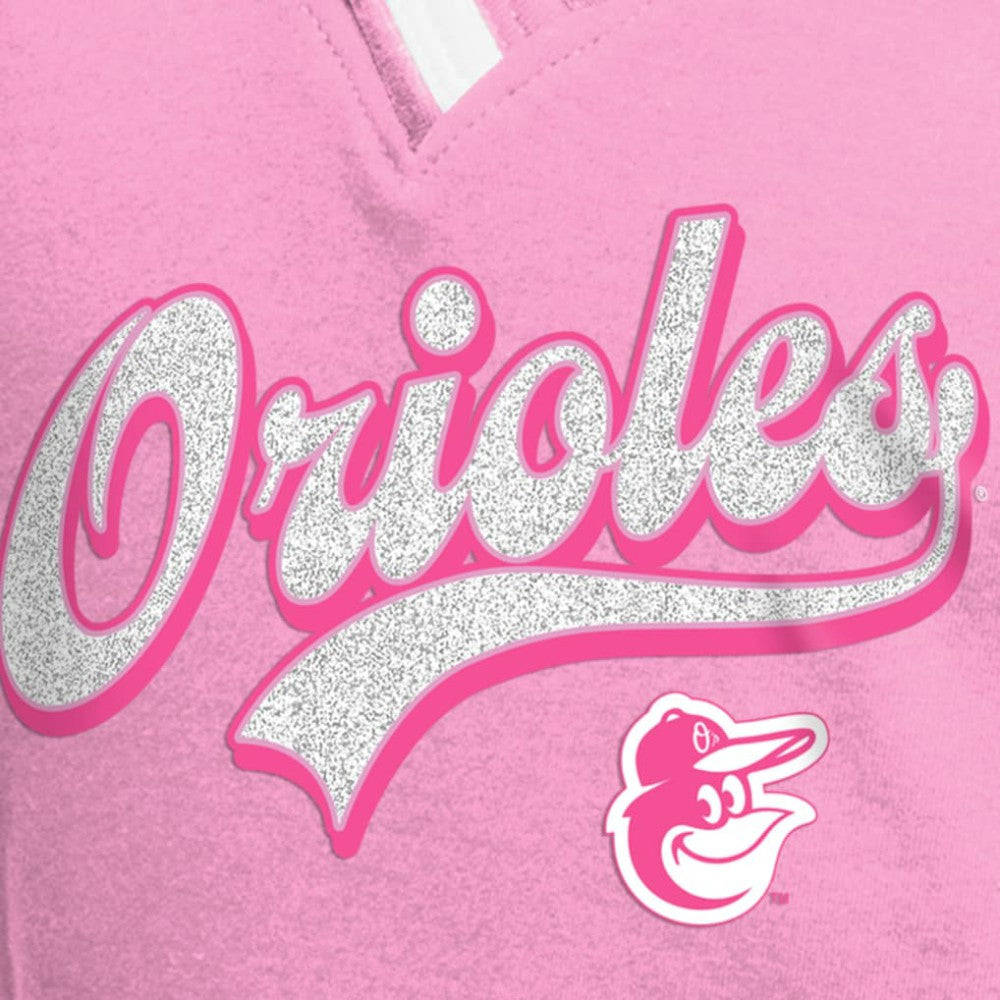 Baltimore Orioles New Era Girls Youth Mommy & Me Raglan V-Neck T-Shirt | MLB Outlet