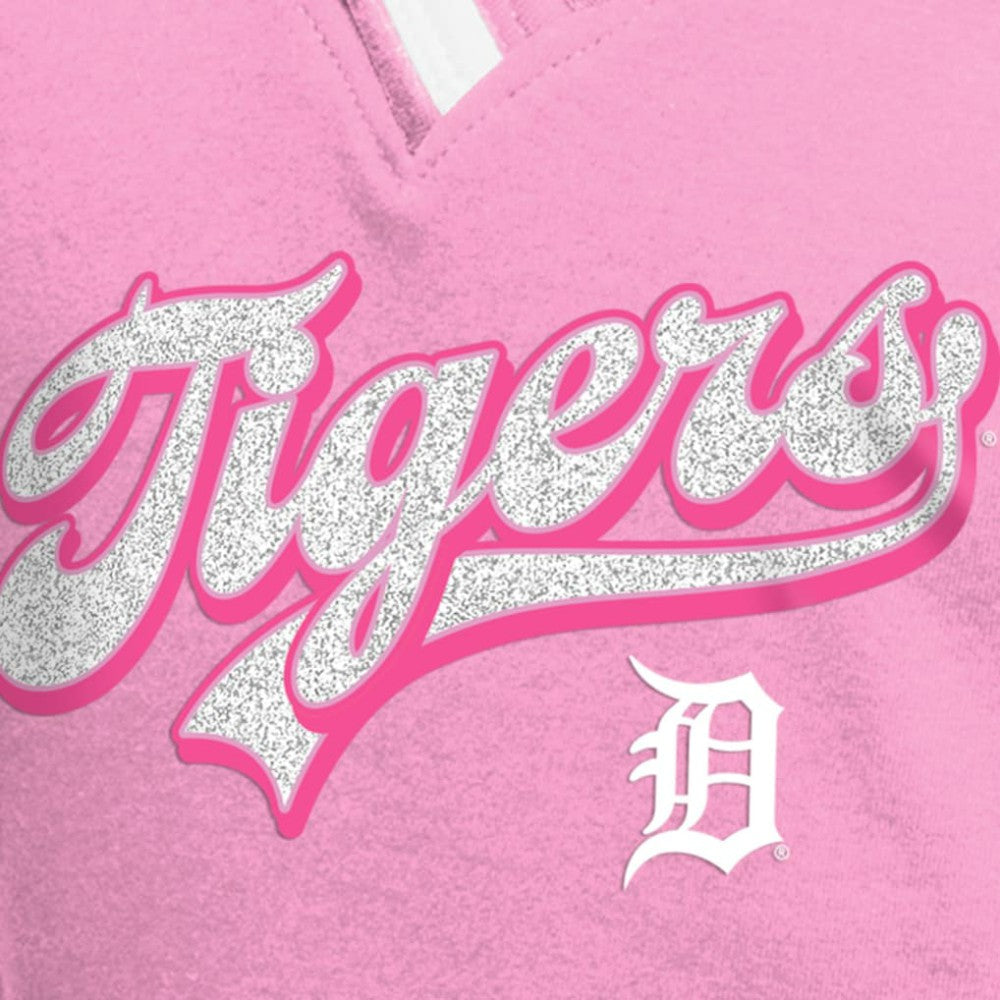 Detroit Tigers New Era Girls Youth Mommy & Me Raglan V-Neck T-Shirt | MLB New