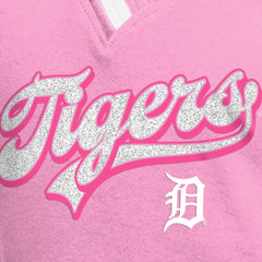 Detroit Tigers New Era Girls Youth Mommy & Me Raglan V-Neck T-Shirt | MLB New