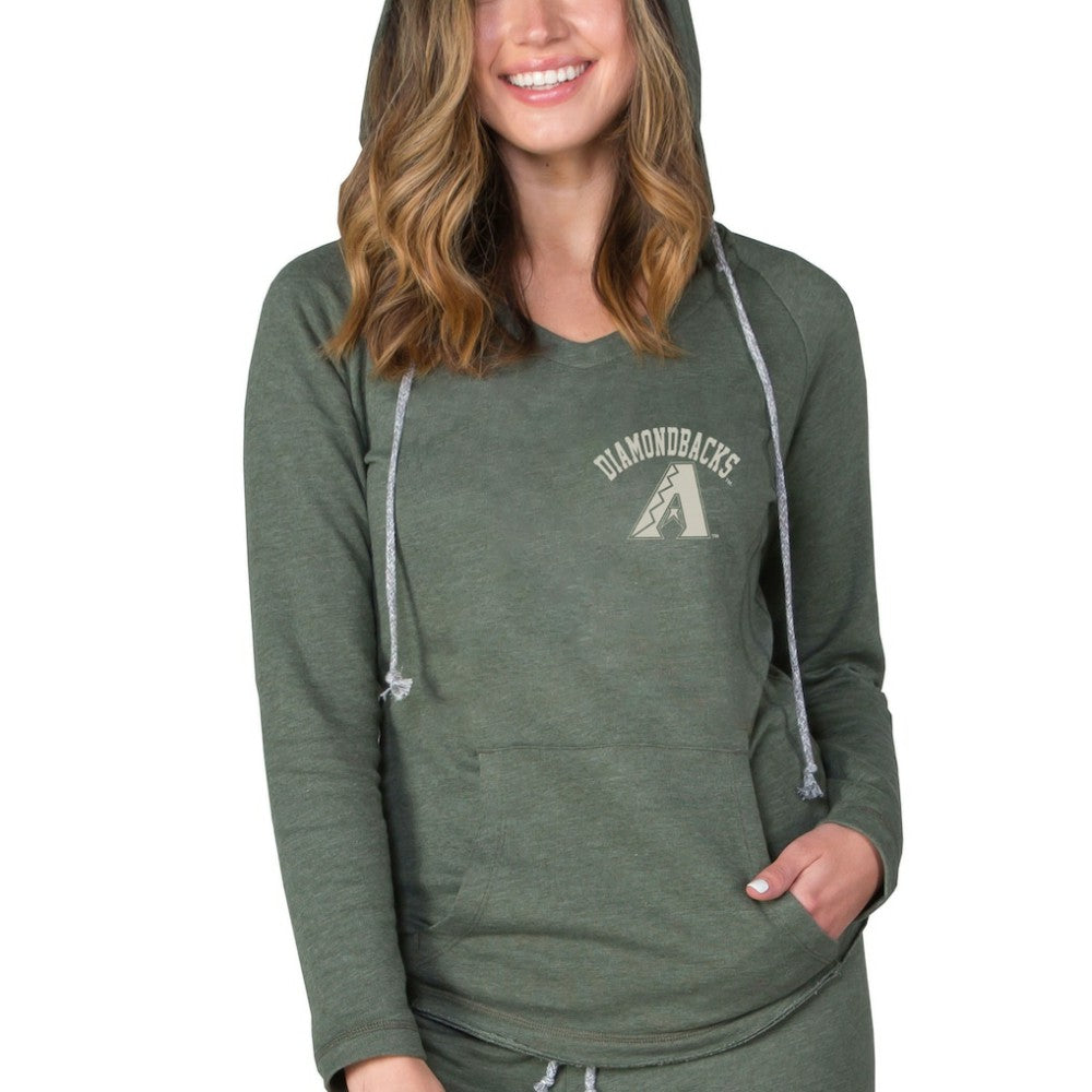 Arizona Diamondbacks Concepts Sport Women's Mainstream Terry Tri-Blend V-Neck Pullover Hoodie | MLB Shop