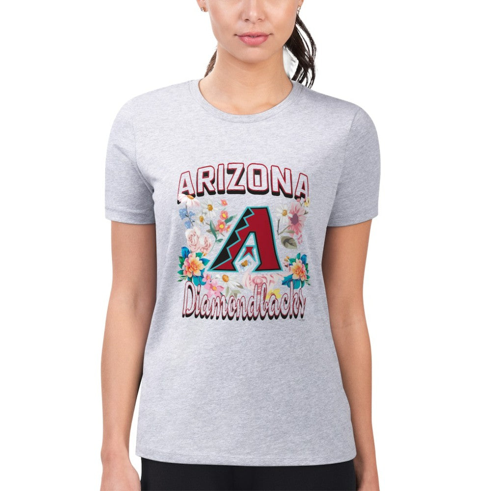 Arizona Diamondbacks G-III 4Her by Carl Banks Women's Super-Slim Fit Lightweight Flowers Graphic T-Shirt | MLB Near me