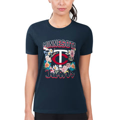 Minnesota Twins G-III 4Her by Carl Banks Women's Super-Slim Fit Lightweight Flowers Graphic T-Shirt | MLB US