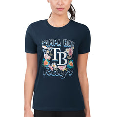 Tampa Bay Rays G-III 4Her by Carl Banks Women's Super-Slim Fit Lightweight Flowers Graphic T-Shirt | MLB Discount