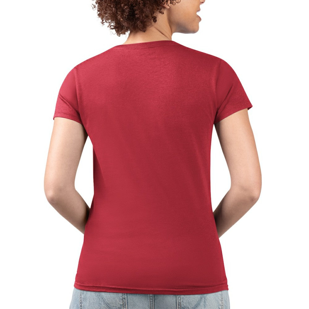 Philadelphia Phillies G-III 4Her by Carl Banks Women's Super-Slim Fit Lightweight Flowers Graphic V-Neck T-Shirt | MLB Discount