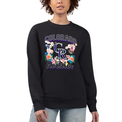 Colorado Rockies G-III 4Her by Carl Banks Women's Flowers Graphic Pullover Sweatshirt | MLB Shop