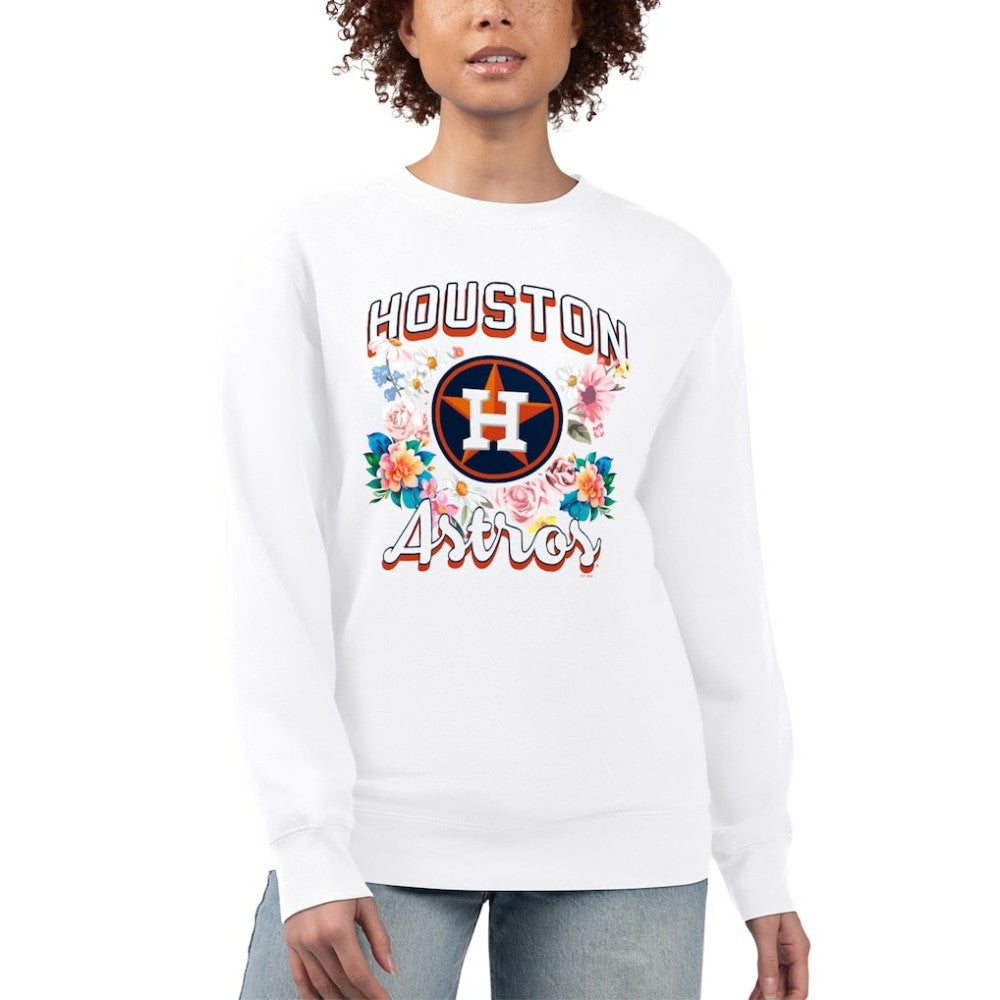 Houston Astros G-III 4Her by Carl Banks Women's Flowers Graphic Pullover Sweatshirt | MLB Shop