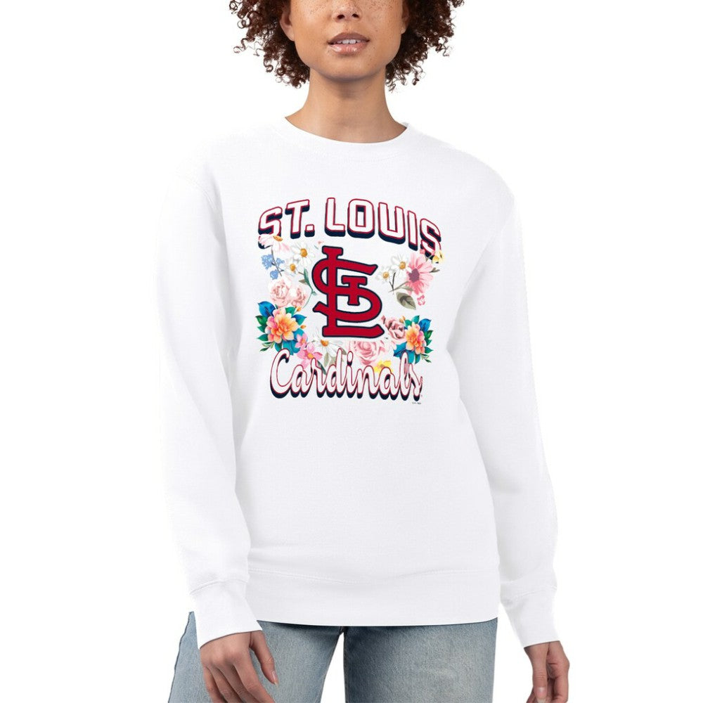 St. Louis Cardinals G-III 4Her by Carl Banks Women's Flowers Graphic Pullover Sweatshirt | MLB Near me