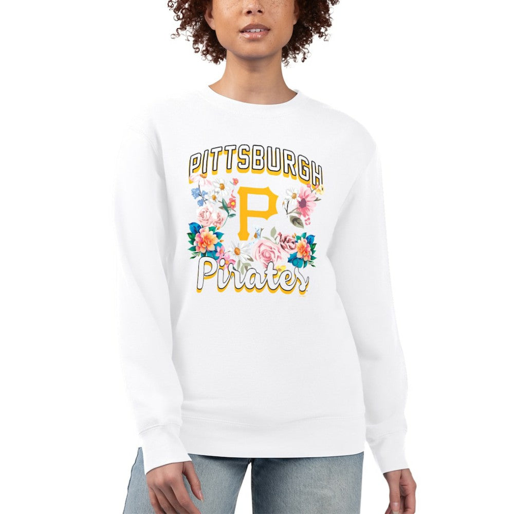Pittsburgh Pirates G-III 4Her by Carl Banks Women's Flowers Graphic Pullover Sweatshirt | MLB Online