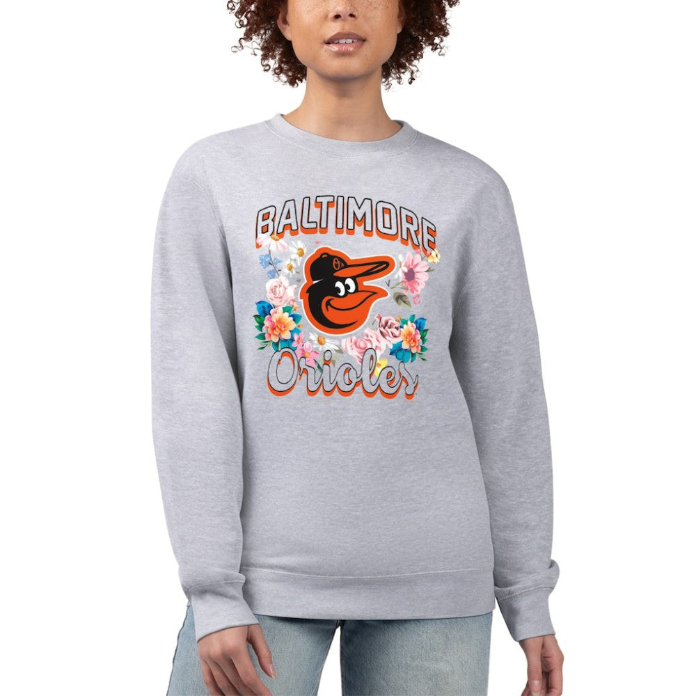 Baltimore Orioles G-III 4Her by Carl Banks Women's Flowers Graphic Pullover Sweatshirt | MLB Online