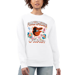 Baltimore Orioles G-III 4Her by Carl Banks Women's Flowers Graphic Pullover Sweatshirt | MLB Online