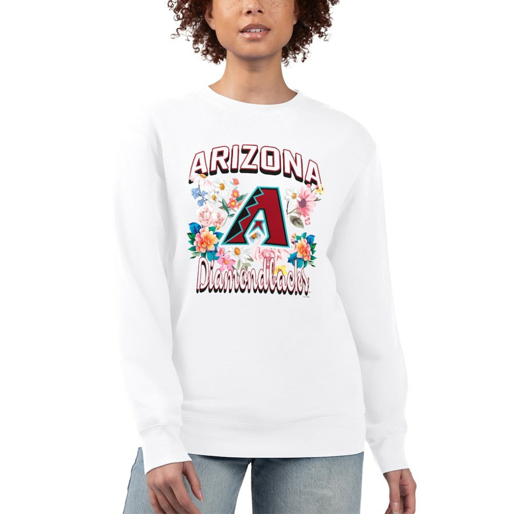 Arizona Diamondbacks G-III 4Her by Carl Banks Women's Flowers Graphic Pullover Sweatshirt | MLB US